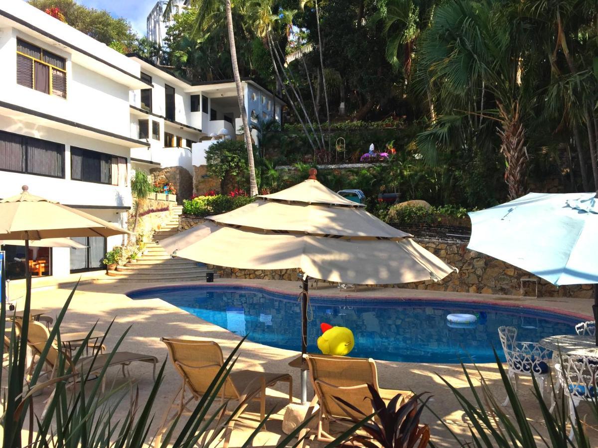 Villa Palmitas Acogedor Departamento Nivel Piscina Gigante Jardines Akapulko Dış mekan fotoğraf