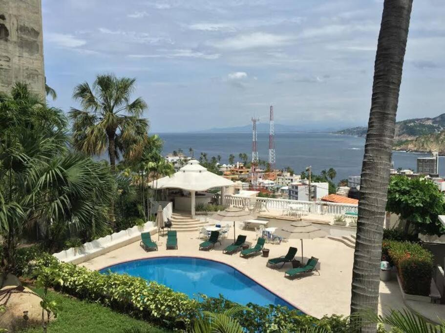 Villa Palmitas Acogedor Departamento Nivel Piscina Gigante Jardines Akapulko Dış mekan fotoğraf