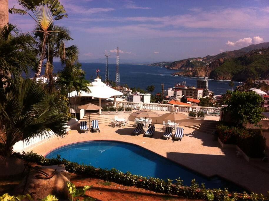 Villa Palmitas Acogedor Departamento Nivel Piscina Gigante Jardines Akapulko Dış mekan fotoğraf